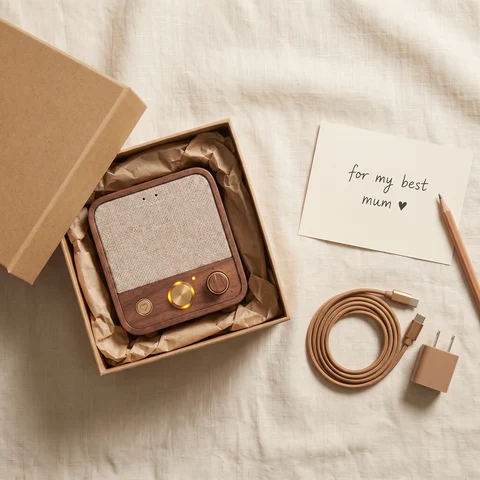 In its box